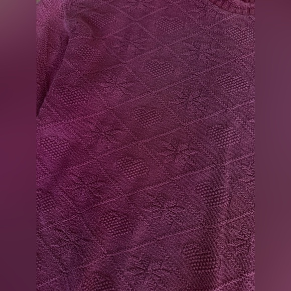 Vintage Cabin Creek Knit Sweater Pink Hearts - Picture 3 of 6